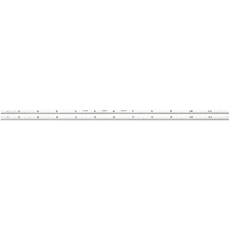 Starrett Narrow Steel Rule Spring-Tempered 12" #10 Grads C610N-12